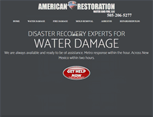 Tablet Screenshot of americanrestorationnm.com